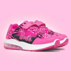 Barbie Kids' Pink Easy Fasten Light Up Trainer