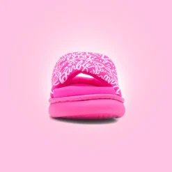 Barbie Kids Pink Open Toe Mule Slipper