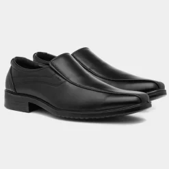 Beckett Baxter Mens Black Slip On Smart Shoe