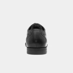 Beckett Billy Mens Black Lace Up Brogue Shoe