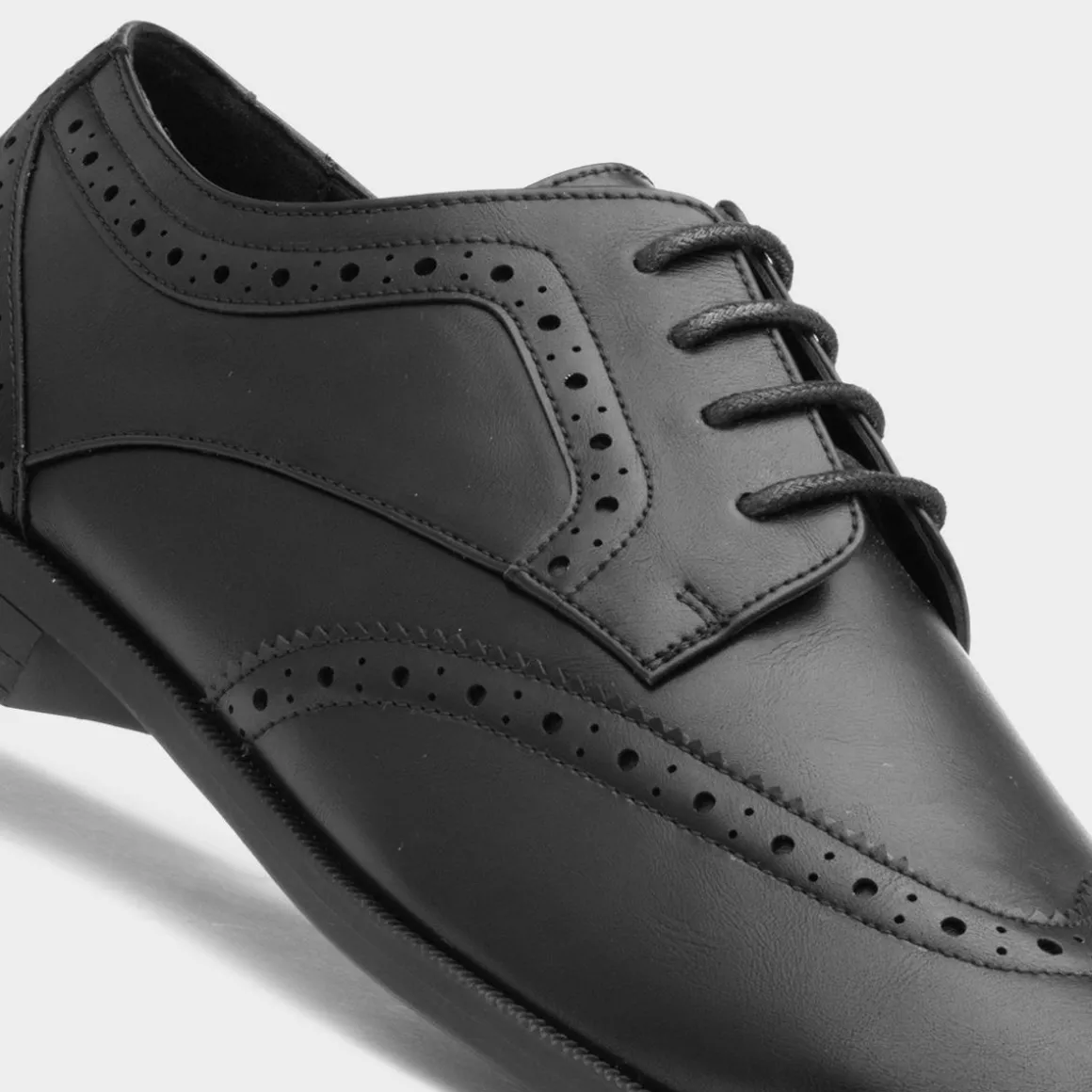 Beckett Billy Mens Black Lace Up Brogue Shoe