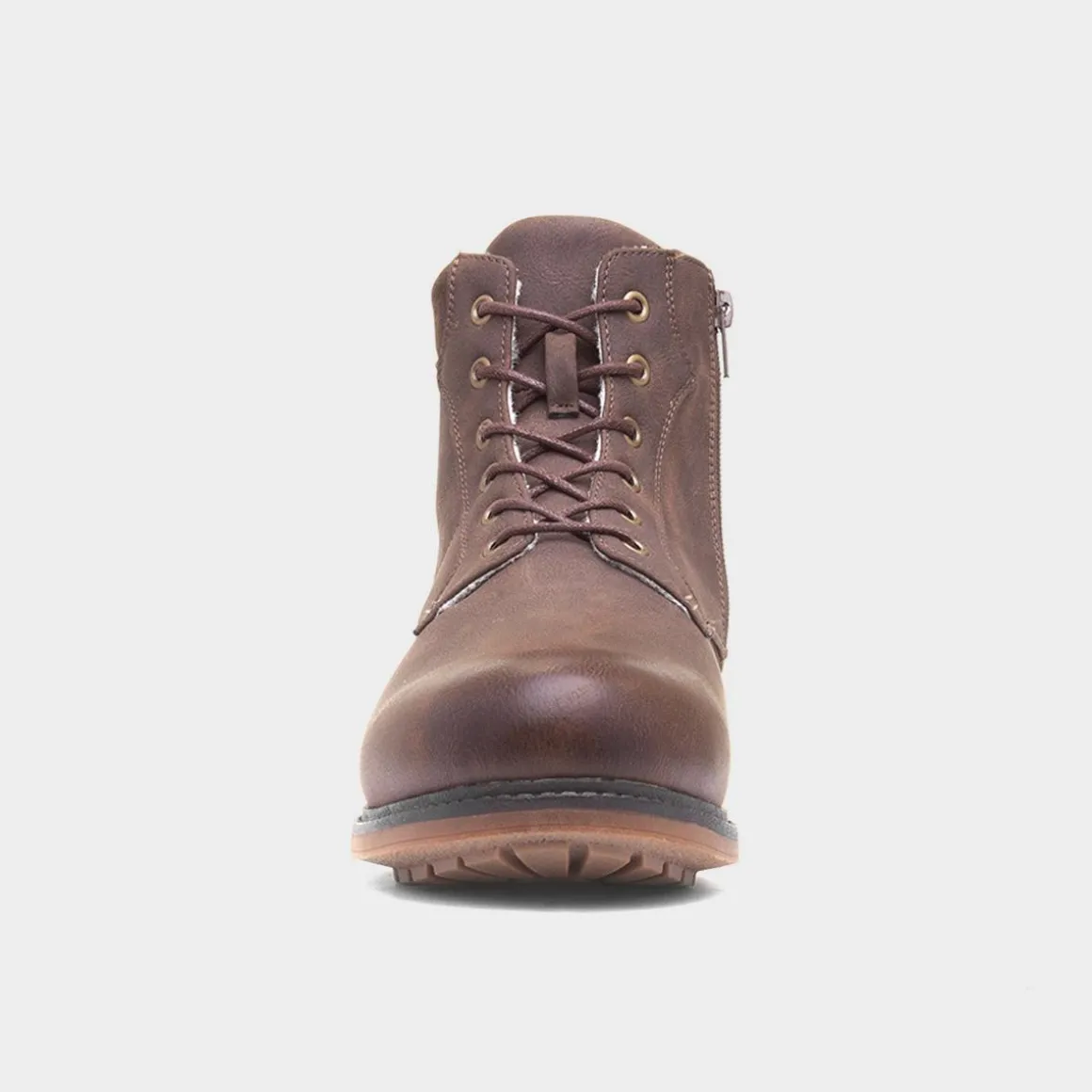 Beckett Bronco Mens Brown Zip Up Boot