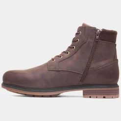 Beckett Bronco Mens Brown Zip Up Boot