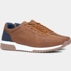 Beckett Emlyn Mens Tan Lace Up Casual Shoe