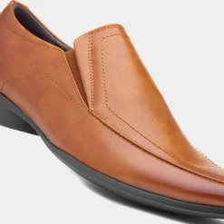 Beckett Hooper Mens Tan Slip On Formal Shoe
