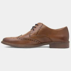 Ben Sherman Andy Mens Tan Leather Brogue Shoe