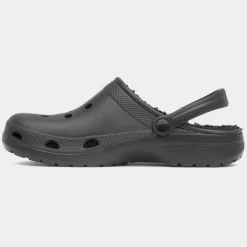 Berman Mens Black Warm Lined EVA Slipper