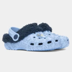 Bluey Borg Kids Blue Warm Lined EVA Clog