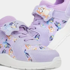 Bluey Janine Kids Purple Easy Fasten Trainer