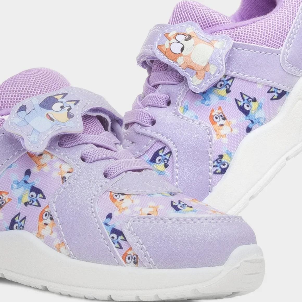 Bluey Janine Kids Purple Easy Fasten Trainer