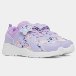 Bluey Janine Kids Purple Easy Fasten Trainer