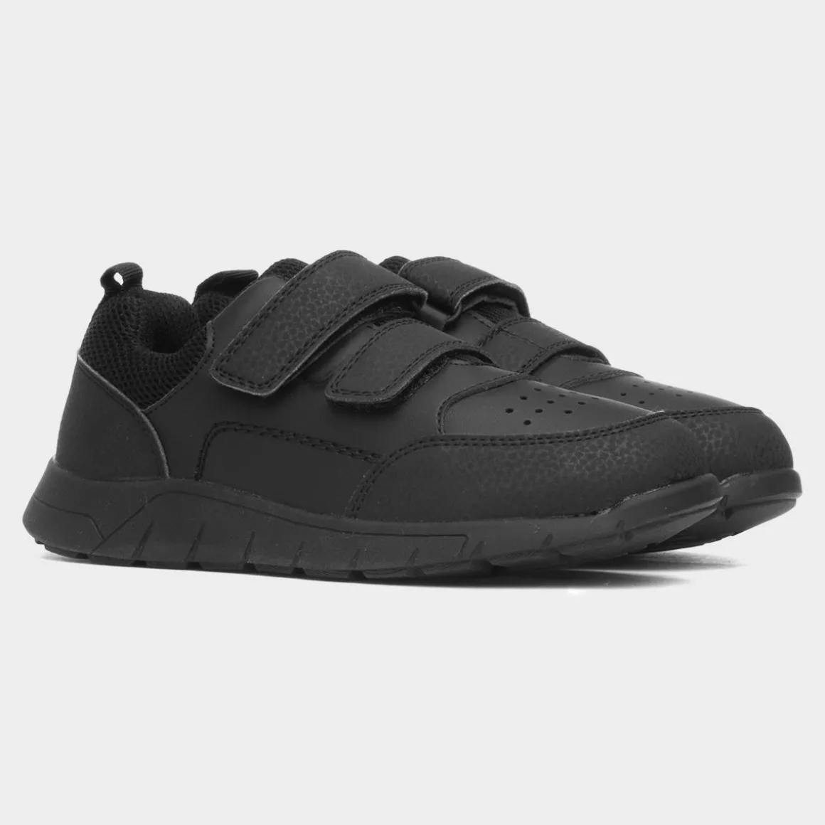 Buckle My Shoe Boys Black Easy Fasten Shoe