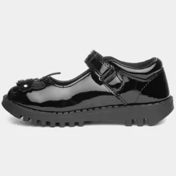 Buckle My Shoe Castle Girls Black Unicorn Shoe