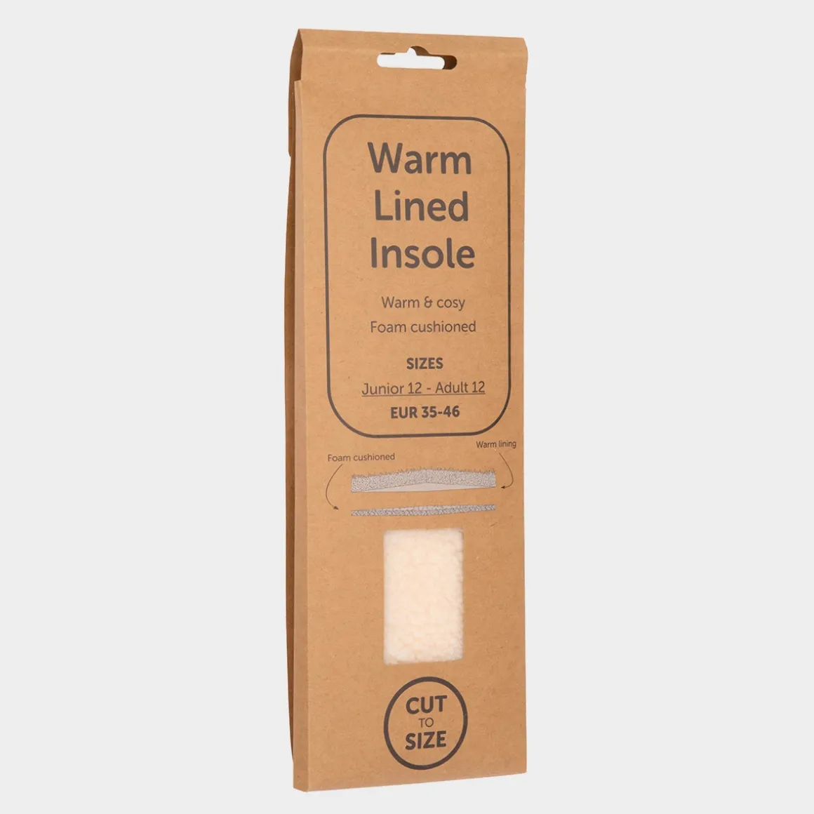 Bulwell Warm Lined Cut to Size Insole