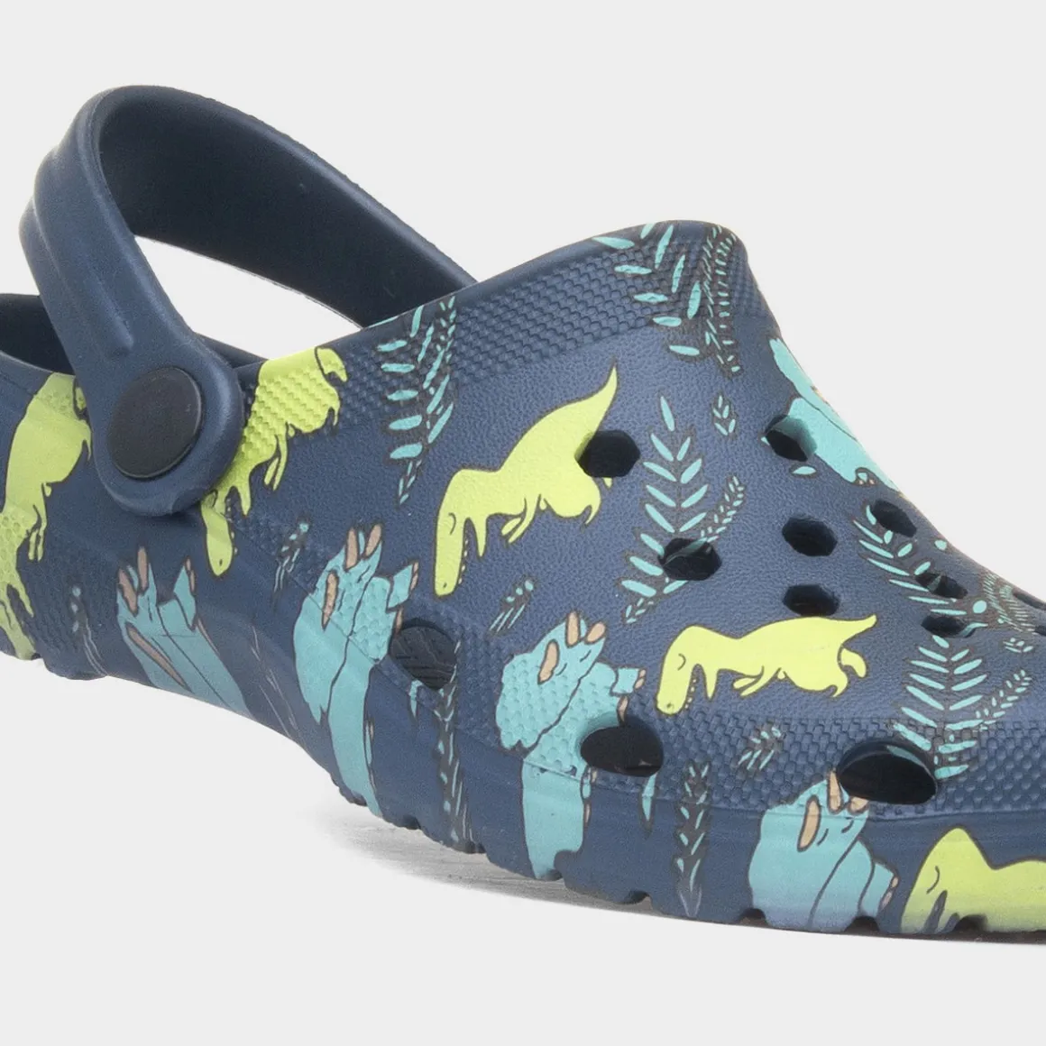 Cannock Boys Navy Dinosaur Print EVA Clog