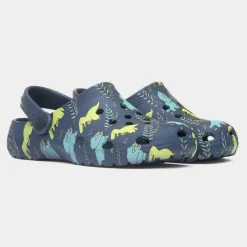 Cannock Boys Navy Dinosaur Print EVA Clog