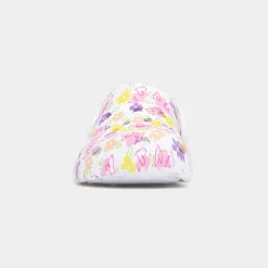 Cannock Girls White Flower Print EVA Clog