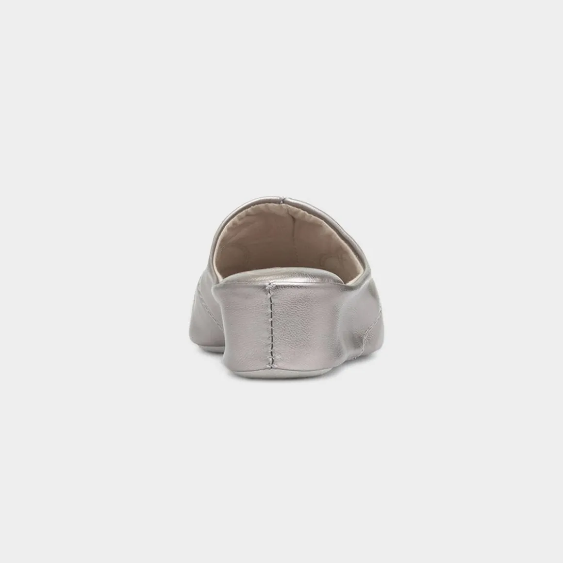 Cincasa Mahon Womens Metallic Mule Leather Slipper