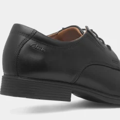 Clarks Tilden Walk Mens Black Formal Leather Shoe