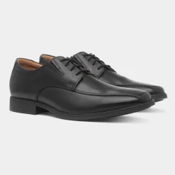 Clarks Tilden Walk Mens Black Formal Leather Shoe