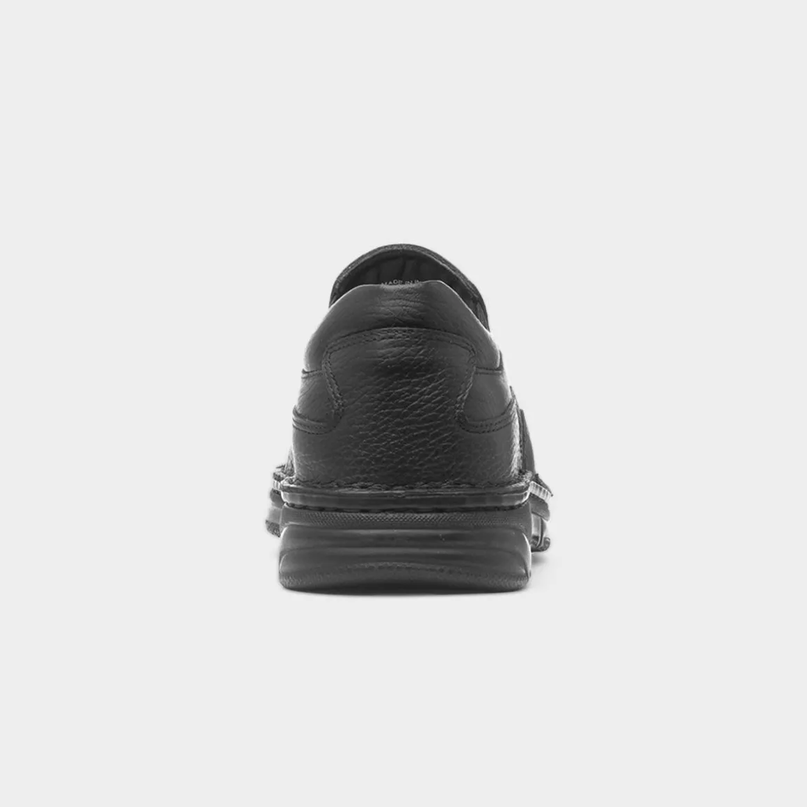 Comfy Steps Abe Mens Black Slip On Leather Shoe