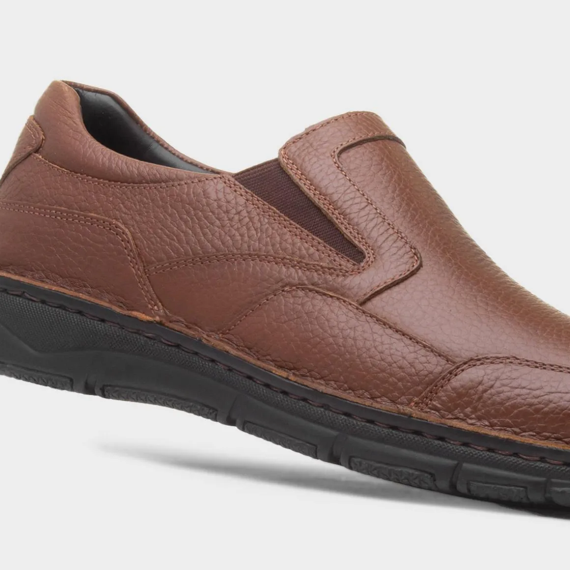 Comfy Steps Abe Mens Tan Slip On Leather Shoe