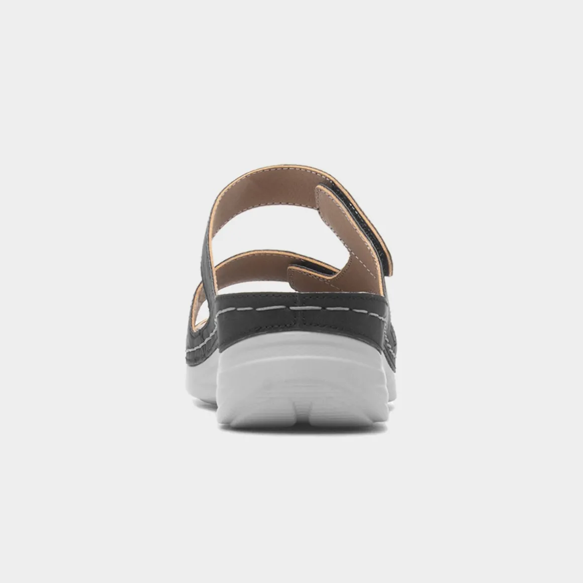 Comfy Steps Andorra Womens Black Mule Sandal