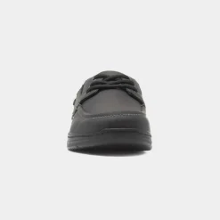 Comfy Steps Harlan Mens Black Boat Shoe