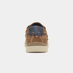 Comfy Steps Harlan Mens Tan Boat Shoe
