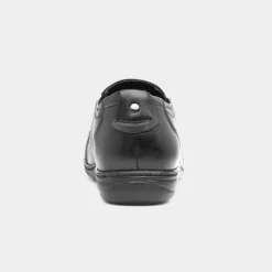 Comfy Steps Jemima Womens Black Leather Shoe