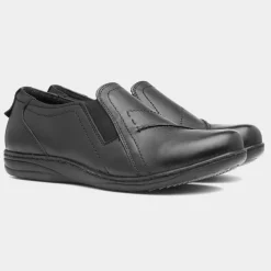Comfy Steps Jemima Womens Black Leather Shoe