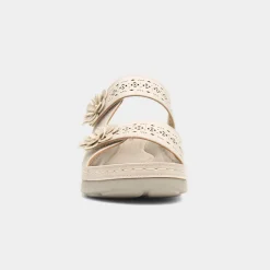 Comfy Steps Madeira Womens Beige Mule Sandal