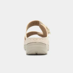 Comfy Steps Madeira Womens Beige Mule Sandal
