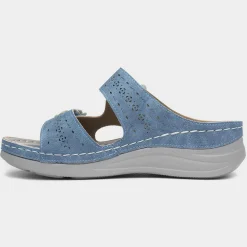 Comfy Steps Madeira Womens Blue Sandal