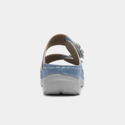 Comfy Steps Madeira Womens Blue Sandal