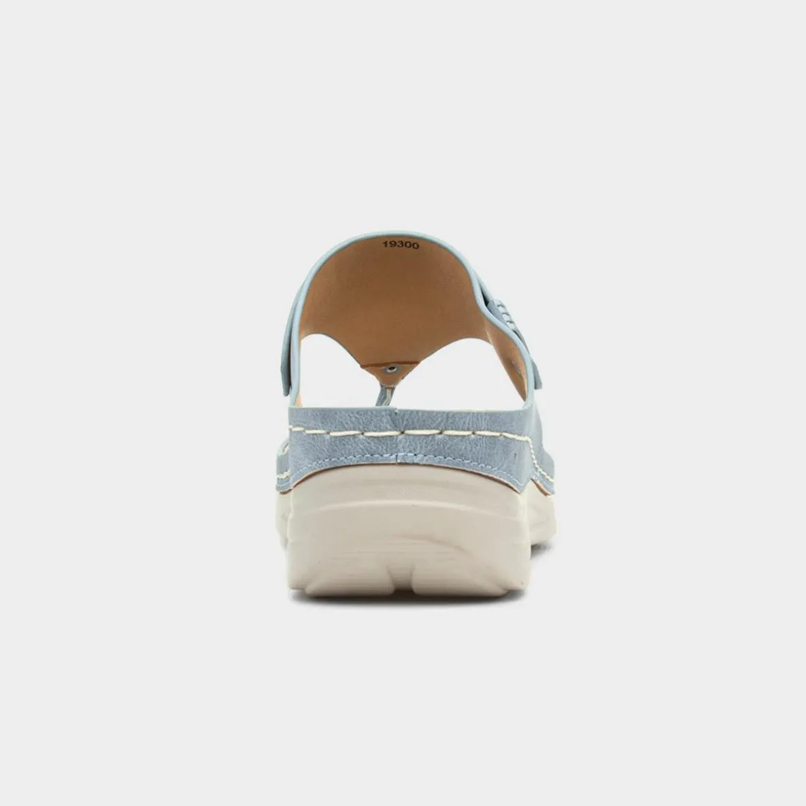 Comfy Steps Malta Womens Blue Toe Post Sandal