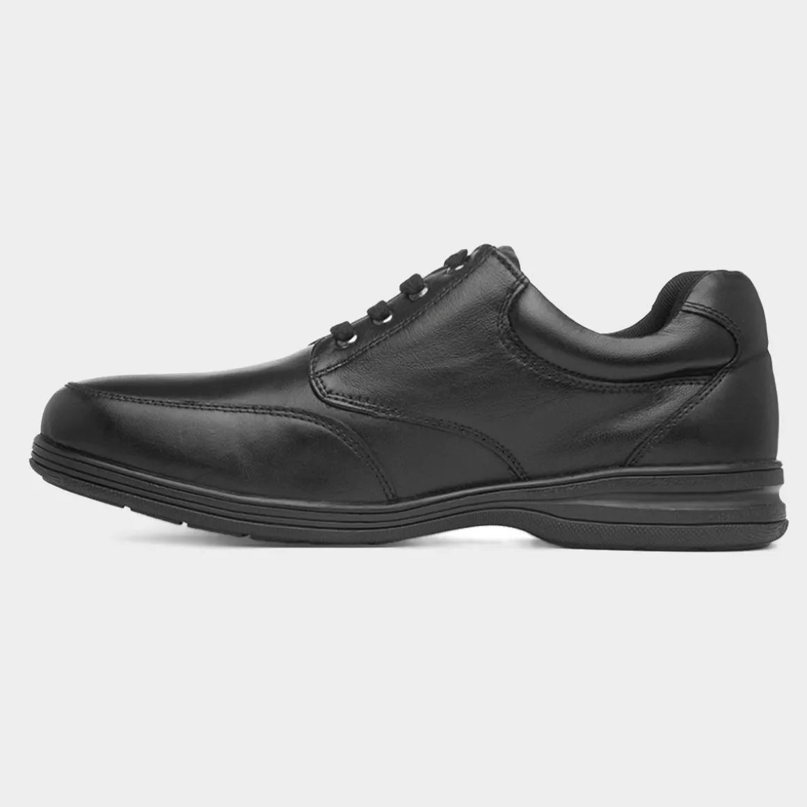 Comfy Steps Maurice Mens Black Leather Shoe