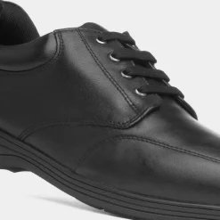 Comfy Steps Maurice Mens Black Leather Shoe
