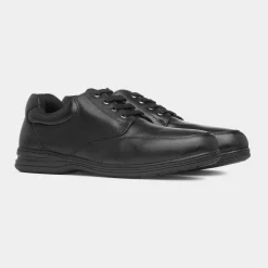 Comfy Steps Maurice Mens Black Leather Shoe