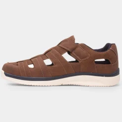 Comfy Steps Ramsay Mens Tan Fisherman Shoe
