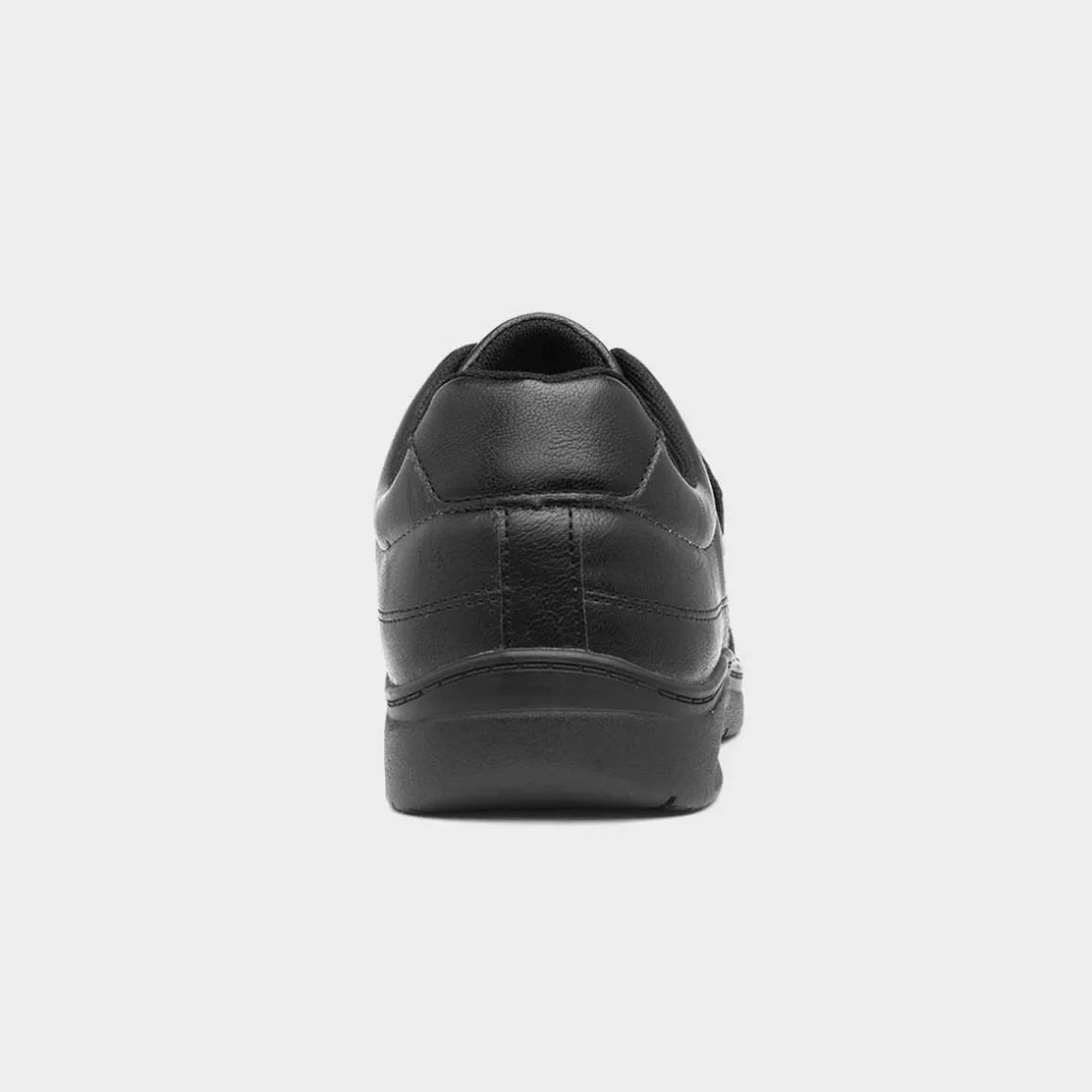 Comfy Steps Richard Mens Black Easy Fasten Shoe