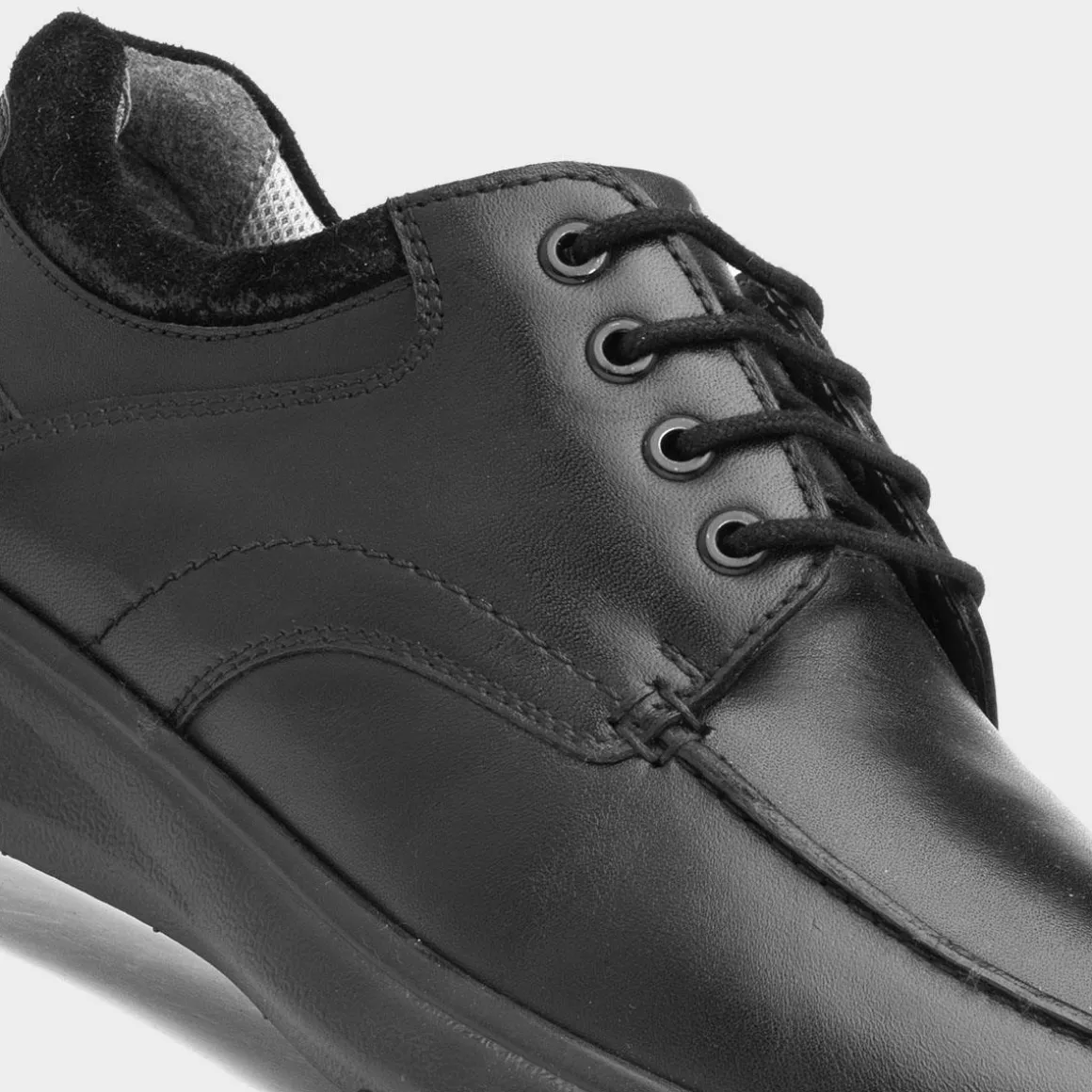 Comfy Steps Stewart Mens Leather Black Shoe