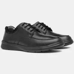Comfy Steps Stewart Mens Leather Black Shoe