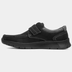 Comfy Steps William Mens Black Casual Shoe