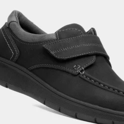 Comfy Steps William Mens Black Casual Shoe