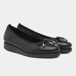 Comfy Steps Womens Black Leather Shoe