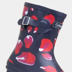 Cotswold Badminton Womens Navy Petal Welly
