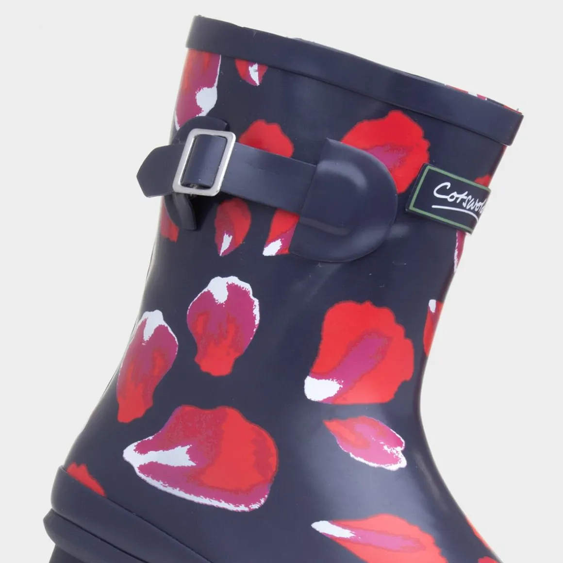 Cotswold Badminton Womens Navy Petal Welly