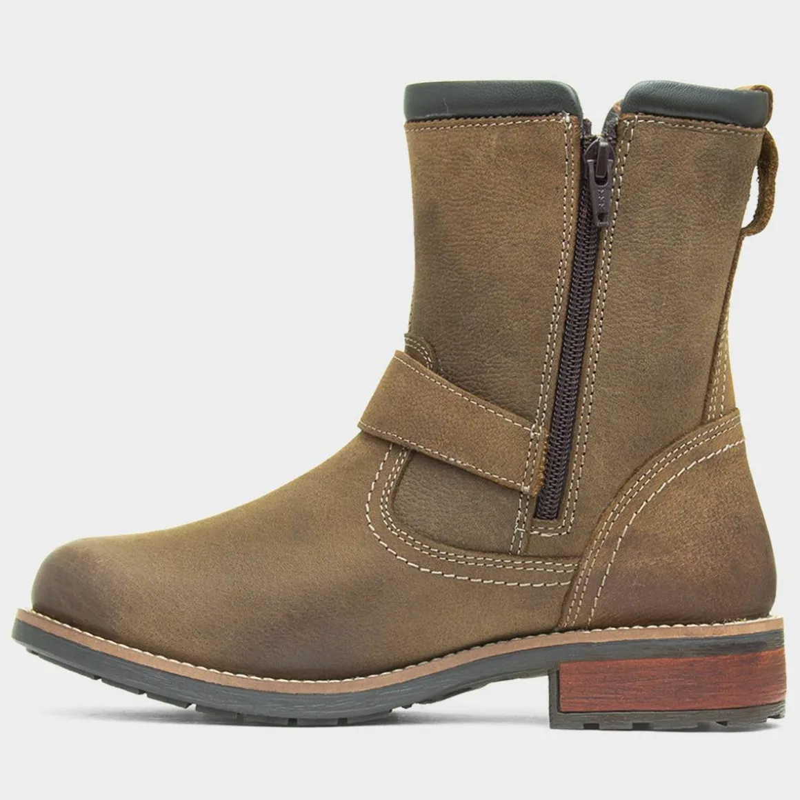 Cotswold Kinsham Womens Khaki Leather Boot
