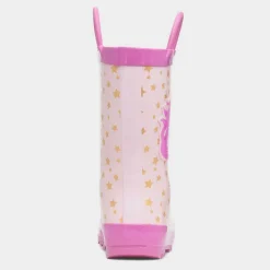 Cotswold Puddle Girls Pink Unicorn Print Welly